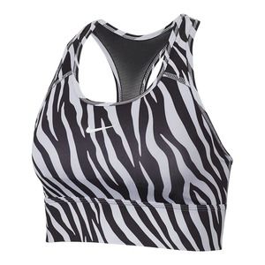 Nike Sports‎ Bra Women's Size Medium Dri-FIT Swoosh Icon Clash Medium-Support